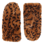 Leopard Faux Fur Mitten